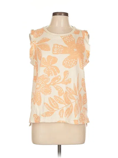 Pre-owned Sonoma Goods For Life Sleeveless Blouse In Orange