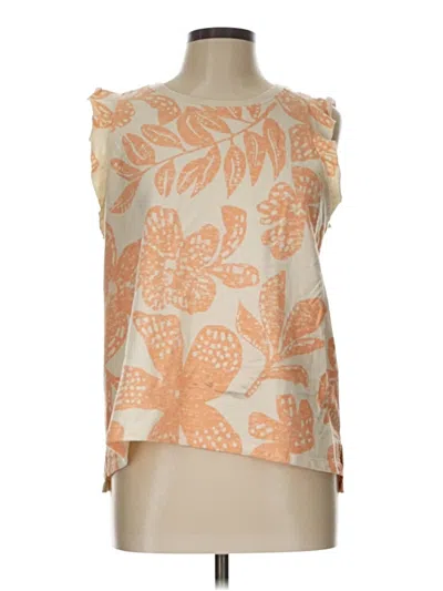 Pre-owned Sonoma Goods For Life Sleeveless Blouse In Orange
