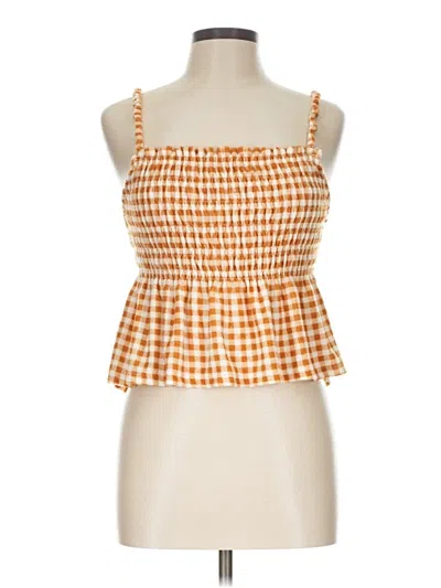 Pre-owned Sonoma Goods For Life Sleeveless Blouse In Orange