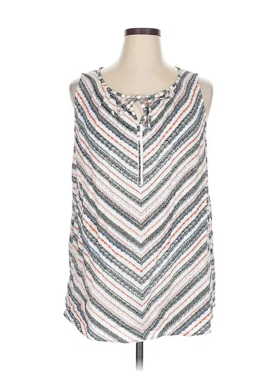 Pre-owned Sonoma Goods For Life Sleeveless Blouse In Silver