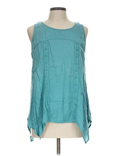 Pre-owned Sonoma Goods For Life Sleeveless Blouse In Teal