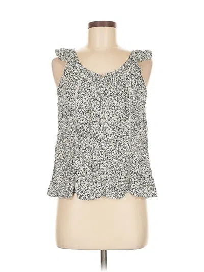 Pre-owned Sonoma Goods For Life Sleeveless Blouse In White