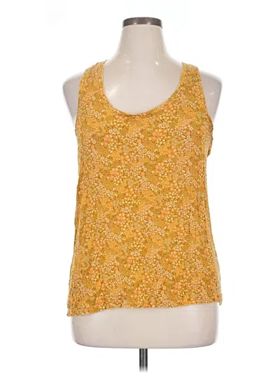 Pre-owned Sonoma Goods For Life Sleeveless Blouse In Yellow
