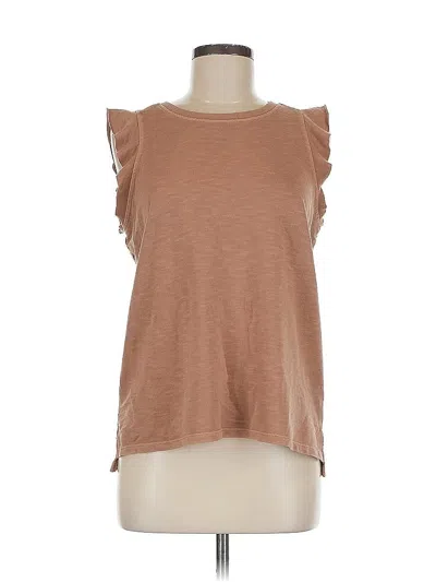 Pre-owned Sonoma Goods For Life Sleeveless T-shirt In Brown
