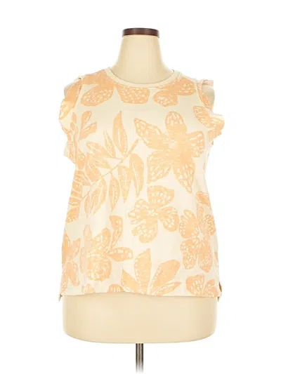 Pre-owned Sonoma Goods For Life Sleeveless T-shirt In Gold