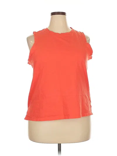 Pre-owned Sonoma Goods For Life Sleeveless T-shirt In Orange