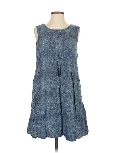 Pre-owned Sonoma Goods For Life Sleeveless Top Blue Square Neckline Tops