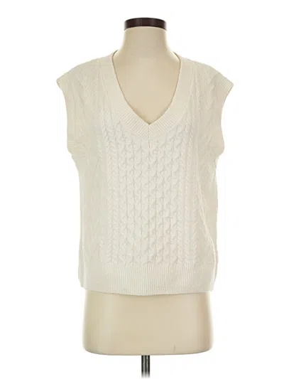 Pre-owned Sonoma Goods For Life Sweater Vest In Ivory