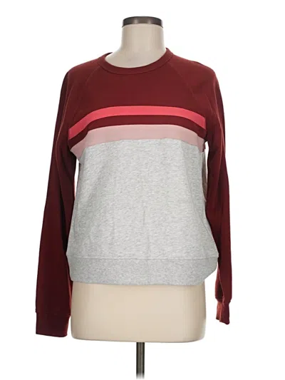 Pre-owned Sonoma Goods For Life Sweatshirt In Burgundy