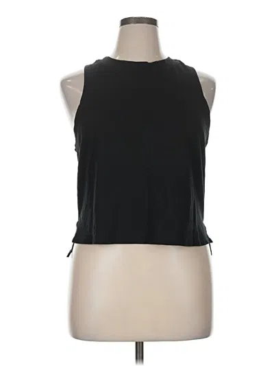 Pre-owned Sonoma Goods For Life Tank Top Black Halter Neckline Tops