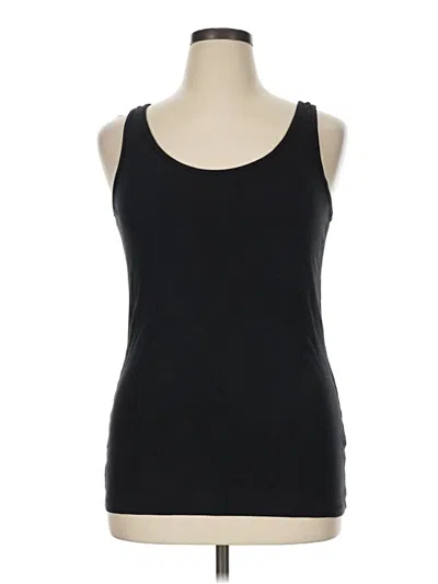 Pre-owned Sonoma Goods For Life Tank Top Black Halter Neckline Tops