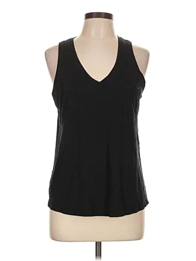 Pre-owned Sonoma Goods For Life Tank Top Black Plunge Neckline Tops