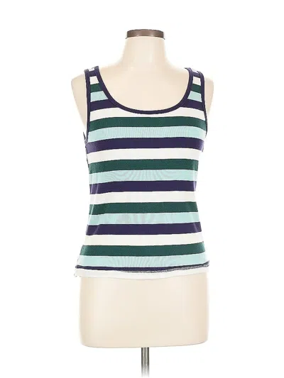Pre-owned Sonoma Goods For Life Tank Top Blue Strapless Neckline Tops