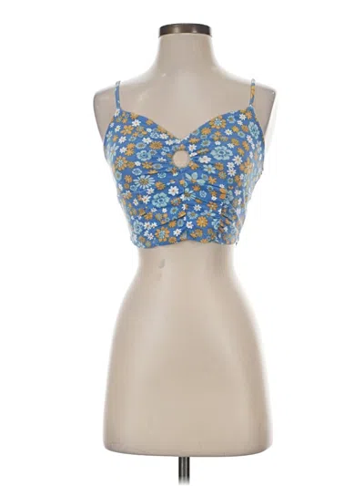 Pre-owned Sonoma Goods For Life Tank Top Blue Sweetheart Neckline Tops