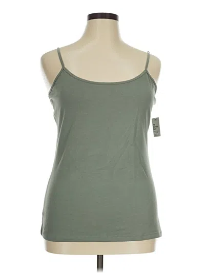 Pre-owned Sonoma Goods For Life Tank Top Green Strapless Neckline Tops