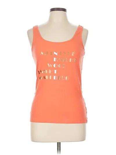 Pre-owned Sonoma Goods For Life Tank Top Orange Strapless Neckline Tops