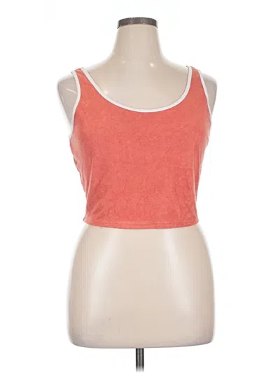 Pre-owned Sonoma Goods For Life Tank Top Orange Strapless Neckline Tops