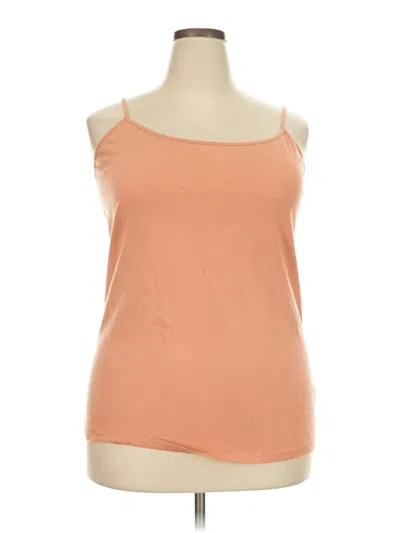 Pre-owned Sonoma Goods For Life Tank Top Orange Strapless Neckline Tops