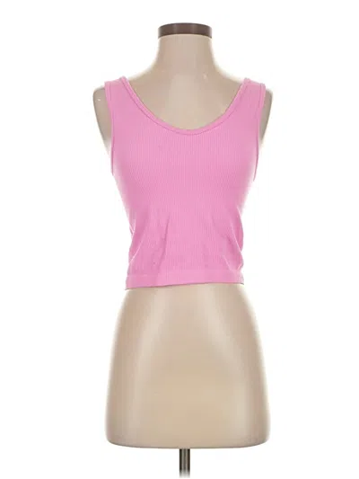 Pre-owned Sonoma Goods For Life Tank Top Pink Strapless Neckline Tops