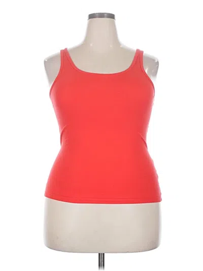 Pre-owned Sonoma Goods For Life Tank Top Red Halter Neckline Tops