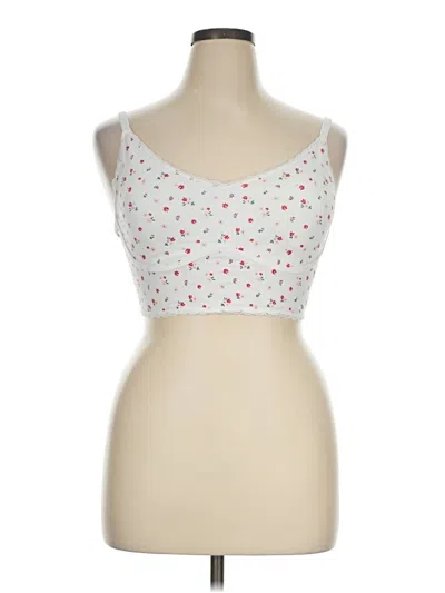 Pre-owned Sonoma Goods For Life Tank Top White Sweetheart Neckline Tops