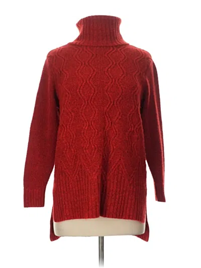 Pre-owned Sonoma Goods For Life Turtleneck Sweater In Red