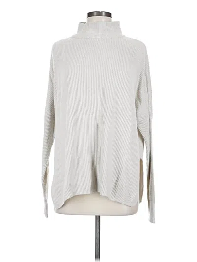Pre-owned Sonoma Goods For Life Turtleneck Sweater In Silver