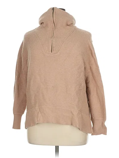 Pre-owned Sonoma Goods For Life Turtleneck Sweater In Tan