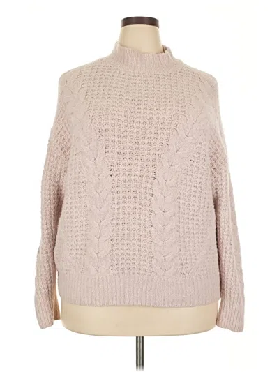 Pre-owned Sonoma Goods For Life Turtleneck Sweater In Tan