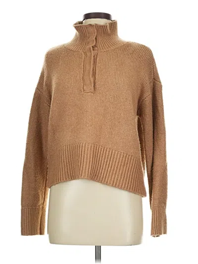 Pre-owned Sonoma Goods For Life Turtleneck Sweater In Tan