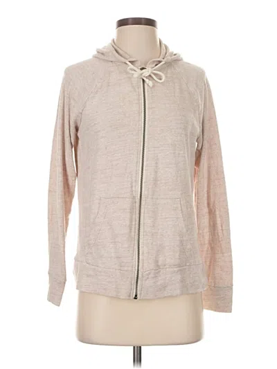 Pre-owned Sonoma Goods For Life Zip Up Hoodie In Tan