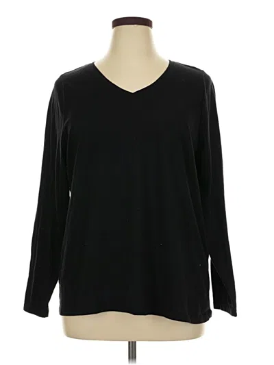 Pre-owned Sonoma Life + Style 3/4 Sleeve T-shirt In Black