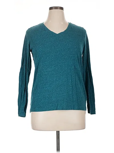 Pre-owned Sonoma Life + Style 3/4 Sleeve T-shirt In Blue