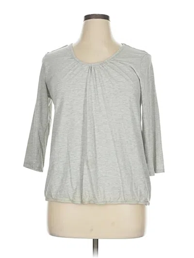 Pre-owned Sonoma Life + Style 3/4 Sleeve T-shirt In Gray