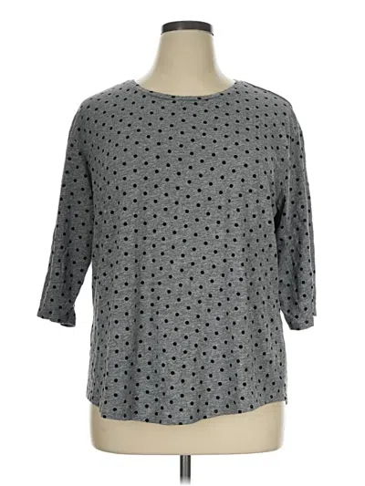 Pre-owned Sonoma Life + Style 3/4 Sleeve T-shirt In Gray