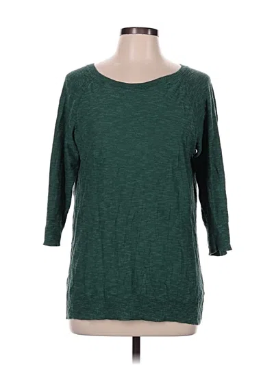 Pre-owned Sonoma Life + Style 3/4 Sleeve T-shirt In Green