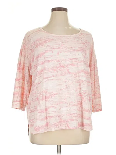 Pre-owned Sonoma Life + Style 3/4 Sleeve T-shirt In Pink