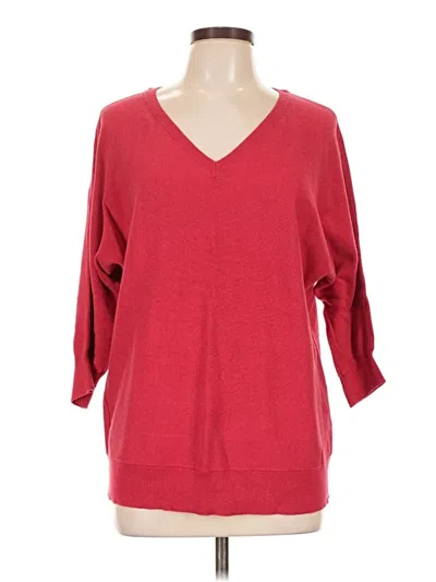 Pre-owned Sonoma Life + Style 3/4 Sleeve T-shirt In Red