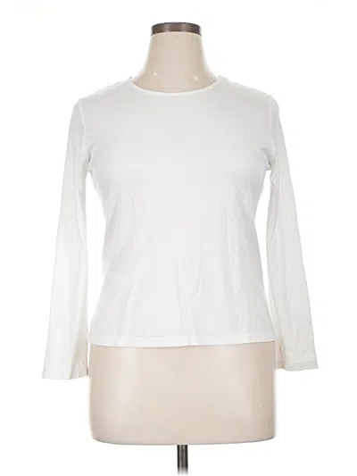 Pre-owned Sonoma Life + Style 3/4 Sleeve T-shirt In White