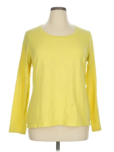 Pre-owned Sonoma Life + Style 3/4 Sleeve T-shirt In Yellow