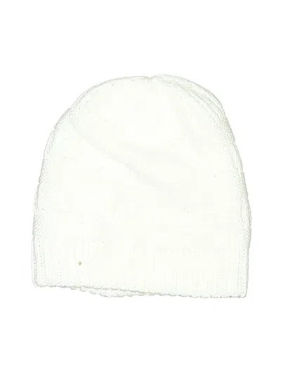 Pre-owned Sonoma Life + Style Beanie Hat In White