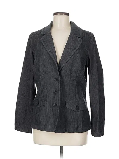 Pre-owned Sonoma Life + Style Blazer Jacket In Gray