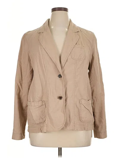 Pre-owned Sonoma Life + Style Blazer Jacket In Tan