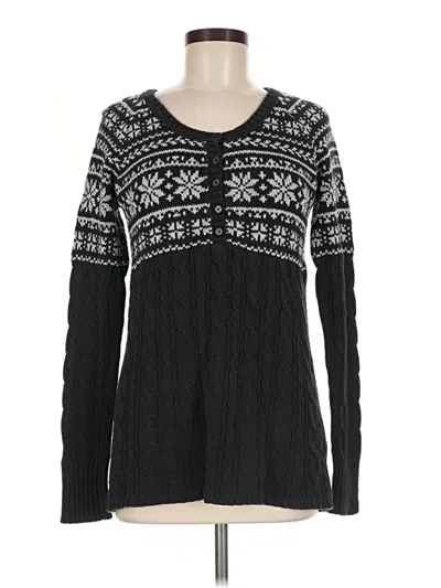 Pre-owned Sonoma Life + Style Cardigan Sweater In Black