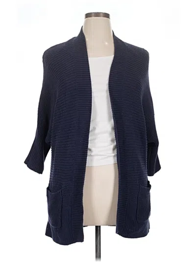 Pre-owned Sonoma Life + Style Cardigan Sweater In Blue