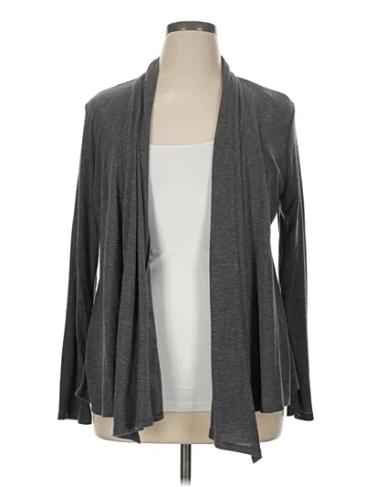 Pre-owned Sonoma Life + Style Cardigan Sweater In Gray