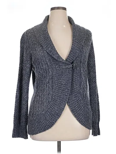 Pre-owned Sonoma Life + Style Cardigan Sweater In Gray