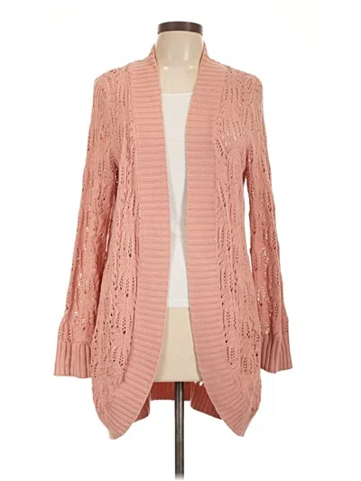 Pre-owned Sonoma Life + Style Cardigan Sweater In Pink