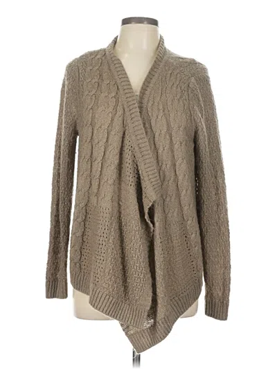 Pre-owned Sonoma Life + Style Cardigan Sweater In Tan