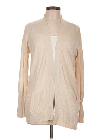Pre-owned Sonoma Life + Style Cardigan Sweater In Tan